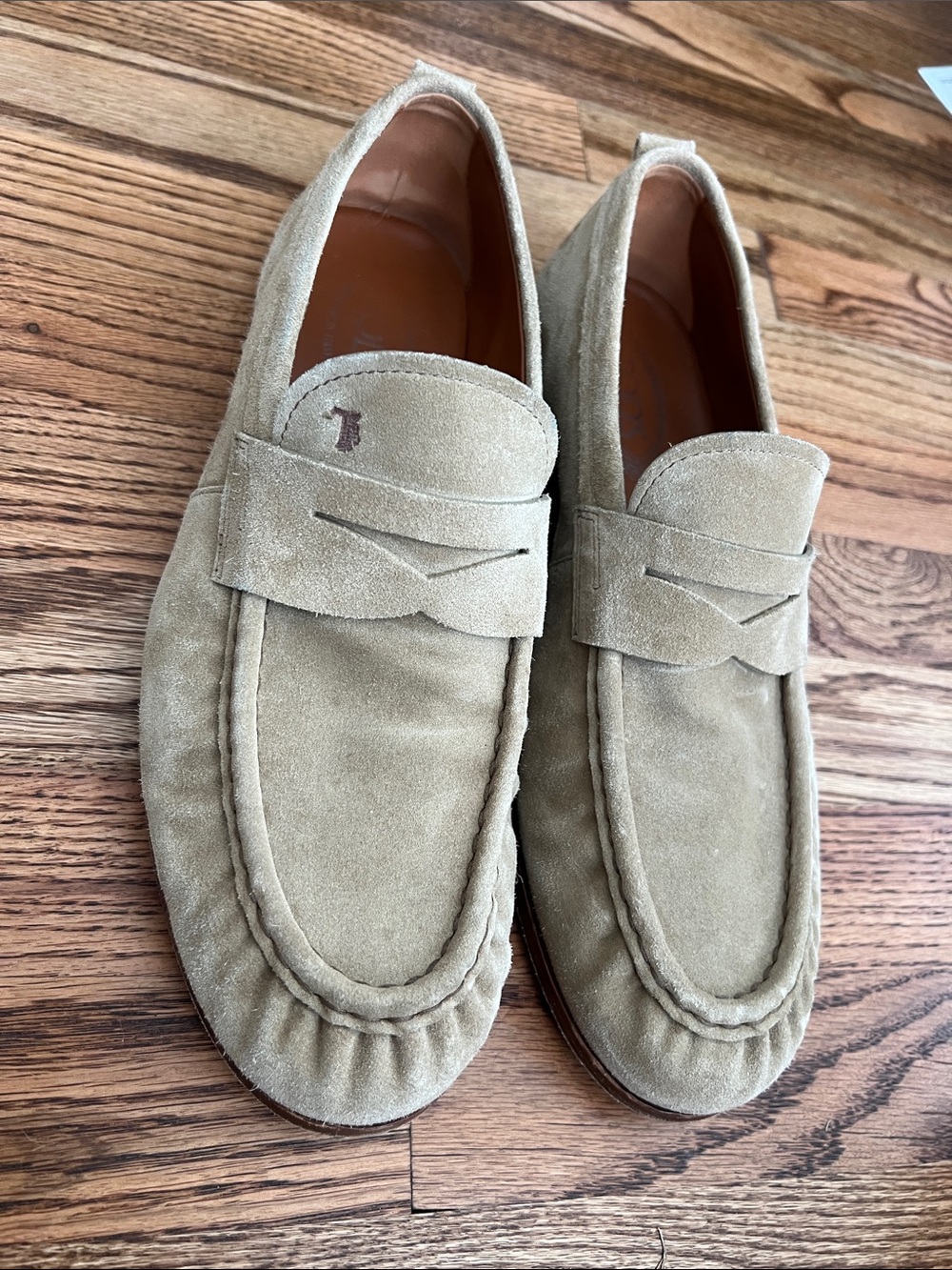 Tod's Beige Suede Penny Loafers for Men - Picture 3 of 8
